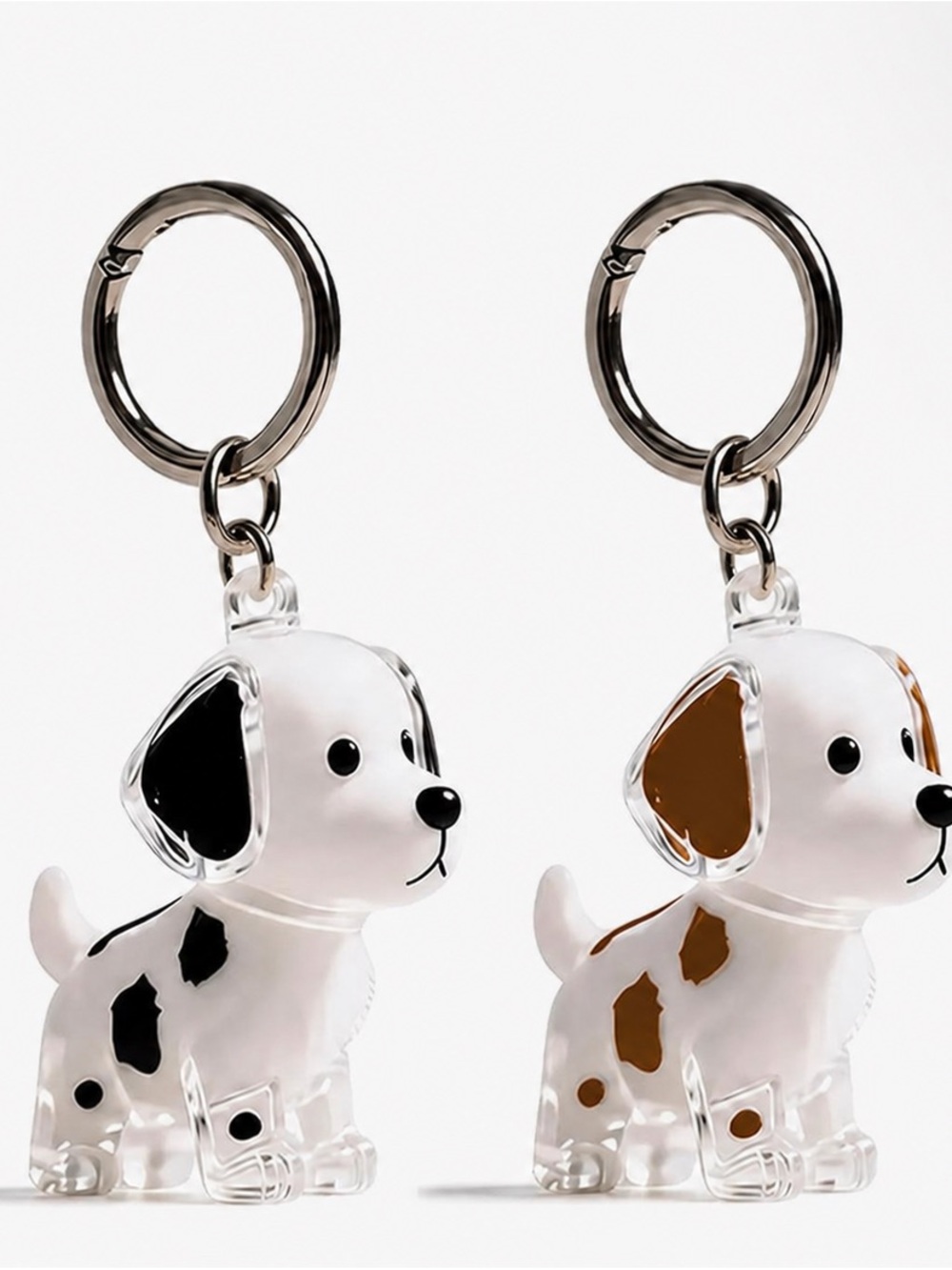 Dog Hair Keychain; Pet Fur Keepsake- 2 piece set